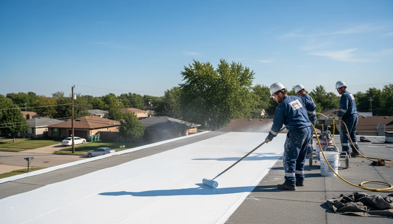 Commercial roof coating in Norristown, PA near me